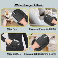 Pet Hair Remover Gloves For Cats & Dogs, Electrostatic Pet Hair Removal Gloves Brush For Pets Hair juoda