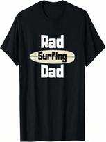 unisex Rad Surfing Dad T-Shirts unisex Surfer Surf Board Shirt S įvairiaspalvis