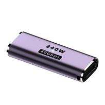 USB 4.0 PD 240W 8K 60Hz įkroviklio jungtis, skirta Macbook 40Gbps didelės spartos USB C OTG U formos tiesaus kampo adapteris kaip parodyta spalva