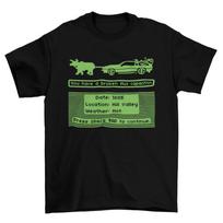 Oregon Trail Delorean Back To The Future T-Shirt Unisex Adult Funny Sizes Game 4XL