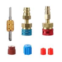R1234YF to R134A Quick Coupler Adapter Quick Couplers High Low Side Connector Conversion Kit R1234YF Fitting Connector 1