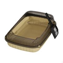 Cat Litter Box Cats Toilet Pet Supplies High Sides,Large,Kitten Potty Toilet,Open Top šviesiai geltonos spalvos