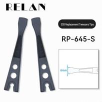 RELAN Non-slip Anti-static Tweezers for Semiconductor & Silicon Wafers, Camera Lenses, and Gemstones