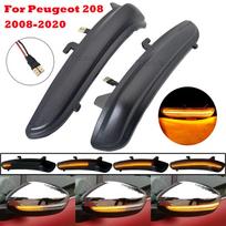 2 vnt. dinaminis LED šoninio veidrodėlio posūkis su tekėjančia šviesa Peugeot 208 2008 I Citroen C3 III C4 Cactus Opel/Vauxhall 57B1206E