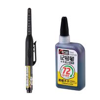 Lot 45mm Waterproof Long Head Nib Deep Hole Markers Pen Tile Carpenter Pen Multi-purpose for Woodworking with Black/Blue/Red Ink juoda