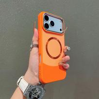 Magnetic Leather Textured CD Pattern Phone Case for Apple 17PROMAX, Trendy Style for Models 13/14/11 iPhone 15