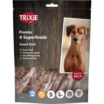 TRIXIE PREMIO 4 supermaisto skanėstai šunims – vištiena, antiena, jautiena ir ėriena, 4x100 g (pakuotė 4) | 0TR1753_31854 | 4011905318547