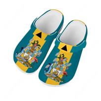 Bahamas National Flag Water Shoes Men Women Comfortable Home Garden Clogs Customizd Sandals Beach Breathable Hole Slippers 31