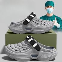 Medical Shoe Slippers Men's Shoes Odor-resistant Shoes Anti-slip Sandals 40-41 pilka