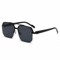 New UV400 Men Alloy Sunnies Classic Gradient Color Women HD Sunglasses Decorative Lightweight Anti-UV Glasses Business