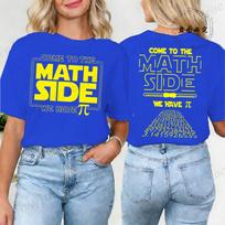 Math Pi Printed T-Shirts for Women Math Teacher Tee Tops Unisex Clothing Short Sleeve Women's Clothing M