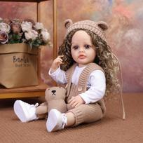 kEIUMI Full Silicone Vinyl Reborn Baby Doll 22 Inch Realistic Newborn Baby Doll Girl Toys Children Christmas Gift 22 inch