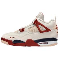 Nigel Sylvester x Air Jordan 4 Retro OG SP Brick After Brick Unisex Sneakers White Sail Cinnabar-Anthracite-Muslin IQ8055-100 42