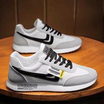 Summer Soft Sole Non-slip Men's Board Shoes Casual Breathable Running Sports Shoes for Students Daily Walking 39 balta