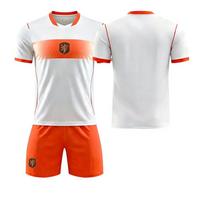 2627 World Cup Netherlands away football jersey set No. 21 De Jong cross-border jersey custom jersey sportswear size 16