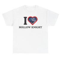 I Love Hollow Knight TShirt Hollow Knight Silksong Unisex Gamers Graphic T Shirts Women Unisex Fashion Casual Cotton Shortsleev S