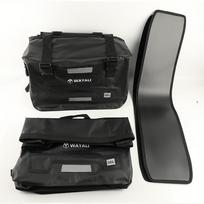 For HONDA PCX ADV XADV Forza SH DIO Scooter Accessories Saddle Bag Quick Release Pannier Luggage Storage Bag Waterproof Bag 60L juoda
