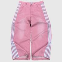 Baggy Jeans Harajuku Goth Y2k Jeans for Men Black  Striped New Hip Hop Embroidered Wide Leg Denim Pants High Street Streetwear S rožinė