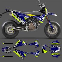 PowerZone For Husqvarna Decal 15-20 701 SUPERMOTO ENDURO 2015-2017 2018 2019 2020 Custom Graphics Background Decals Stickers Kit