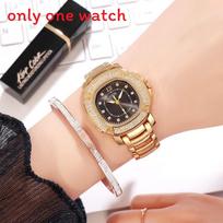 Gadi Luxury Starry Sky Square Alloy Quartz Watch Ladies Water Resistant For Casual Wear Gold Black