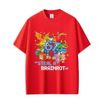 Funny Six Seven Italian Brainrot 67 Number Graphic Tshirt Bruh Steal A Bratnrot T Shirts Unisex Women Casual Oversized Tshirts 4XL
