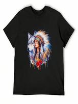 Wolf And His Companion T-Shirt Luxury T-Shirt Sweat  Workout Shirts For unisex S įvairiaspalvis