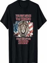 Your First Mistake Not Sheep Patriot Party Lion The People T-Shirt S įvairiaspalvis
