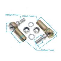 M8/M10/M12/M14/M16  Left and Right Thread Ball Joint Tie Rod End for 47cc 49cc 110cc 150cc 250cc 400cc Mini  Quad ATV Bike
