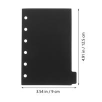 6 Sheets Premium Sturdy Plastic Binder Dividers for 6 Rings Binder with Tabs Indexing Page Divider Organizer Notebook Supplies