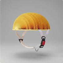 PaperFold Helmet Ventilated Folding Bike Yellow
