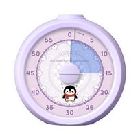 Silent Operation Visual Timer Portable Kitchen Timer Cute Countdown Alarm Clock  Kids violetinė