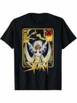 Marvels X-unisexs Storm Playing Card T-Shirt S įvairiaspalvis