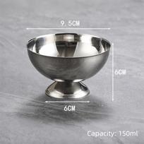 High Base Dessert Cup Retro Style Dessert Bowl Goblet Bowl Ice Cream Cup  Dinnerware