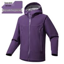 Kai Mou Shi Spring & Autumn Unisex Thick Six-Proof Outdoor Softshell Jacket - Trendy Mountain Style 3XL