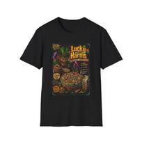 Lucky Harms cereal bowl Unisex T-Shirt| spooky leprechaun horror design S