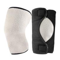 Dual-Layer Lambswool Velcro Knee Pads - Unisex Thickened Plus Velvet Protective Wear for Autumn & Winter