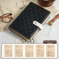 Zipper Jewellery Binder PU Leather Jewelry Storage Bag Creative Jewelry Storage Book  Home juoda
