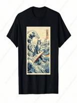 Hokusai Didžioji banga prie Kanagavos Menininkams Marškinėliai S įvairiaspalvis