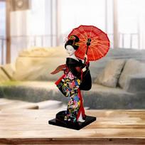 Japanese Geisha Kimono Doll,10 inch,Gift Asian Collectible Figurine,Geisha Statue for