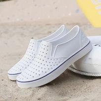 Vyriški Sandalai Vasarinės Šlepetės Šlepetės Vyrams Lauko Paplūdimio Laisvalaikio Batai Vienspalviai Unisex Sandalai Vandens Batai Sandaliadf45 38 balta