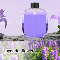 Su 45 ml eterinių aliejų aromaterapijos aparatu, LED ekranu, dezodoravimo funkcija, automatiniu difuzoriumi, 5 reguliuojamais lygiais Lavender