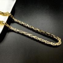 Žavinga nerūdijančio plieno grandinėlė dovanos vyrams pankų aukštos kokybės aukso sidabro madingi kaklo papuošalai iš Bizantijos 4mm/60cm