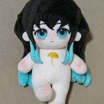 Muichiro Tokito pliušinė lėlė 20 cm medvilninis minkštas Chibi minkštas žaislas mielas namų stalo dekoras vaikams paaugliams gimtadienio dovana kolekcinis Boneless