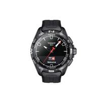 Tissot T-Touch Expert Solar Series Quartz Movement Smart Black Dial Rubber Strap Touch Screen Watch Men watches Titanium Ceramic T121.420.47.051.03 Regular Watch Box,Black Dial