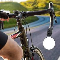 Dviračio galinio vaizdo veidrodėlis Sulankstomas Išgaubtas stiklinis lęšis 360 laipsnių reguliuojamas Dviračio šoninis veidrodėlis Kalnų kelių motorolerių važiavimui dviračiu CN