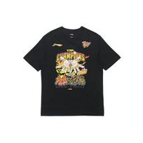 Li-Ning CBA Final Champion Guangdong Southern Tigers Graphic T-shirt 'Black' Men's AHSRB05-1 XXL