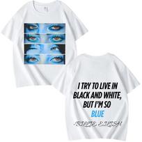 Billie Eilish Blue Eyes Hit Me Hard and Soft T Shirt Unisexs Women Short Sleeve 2026 Summer New Print T Shirt Fan Gifts S