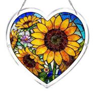 Bookish Acrylic Puzzle Suncatcher, Stained Glass Style Window Hanging Ornament, Hummingbird Floral Book DIY Sun Catcher Kit for Home Decor, Gift for M