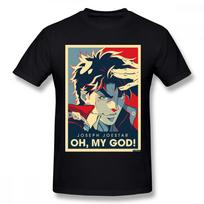 Jojo Bizarre Adventure Vintage Joestar Joseph Oh My God Letter T Shirt For Men Plus Size L