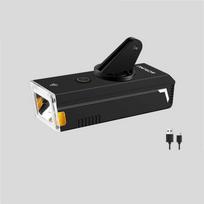 Rechargeable LED Bicycle Headlight with USB Charging Waterproof Design Multiple Lighting Modes for Outdoor Cycling and Safety One Size